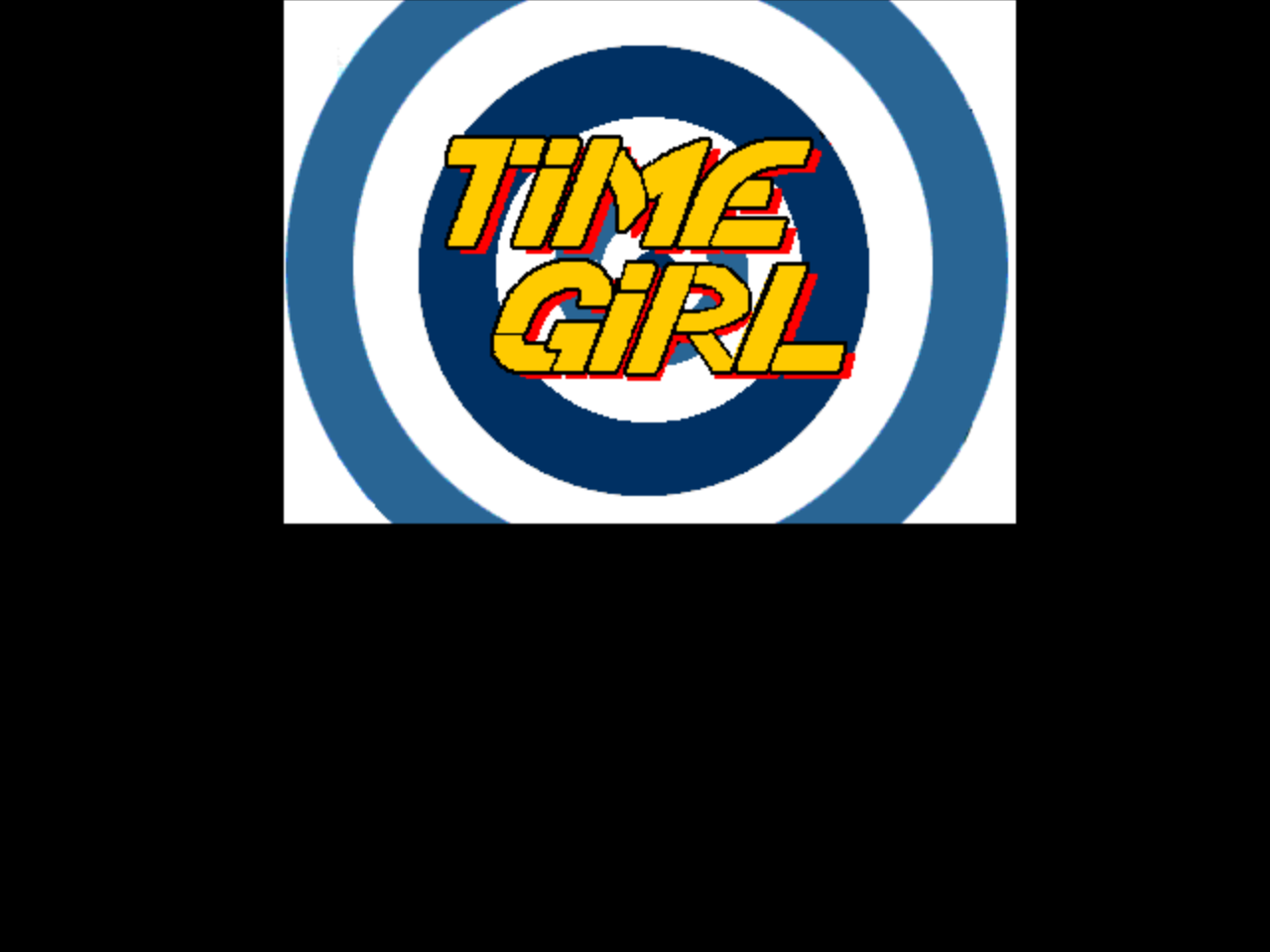 Title screen of Time Gal
