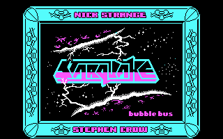 Title screen of Starquake