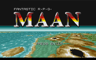 Title screen of Zakato: Maan