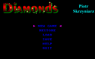 Title screen of Diamonds (1998)