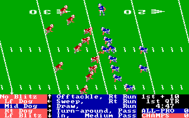 Gameplay of 4th & Inches