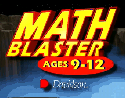 Title screen of Math Blaster Ages 9-12