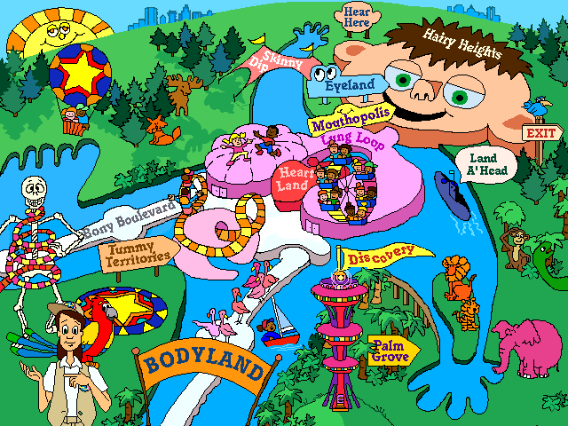 Title screen of Welcome to Bodyland