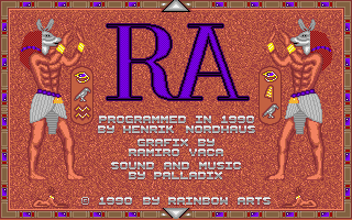 Title screen of Curse of Ra