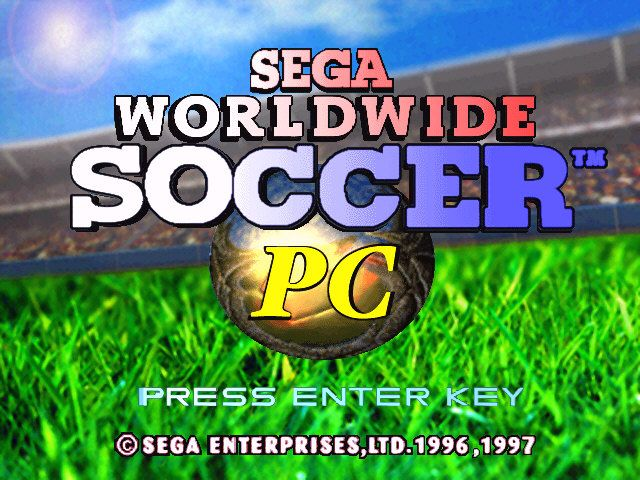 Title screen of Sega Worldwide Soccer '97