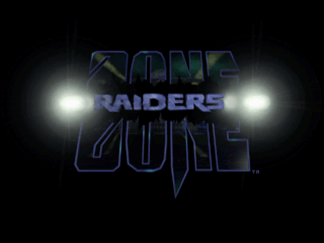 Title screen of Zone Raiders