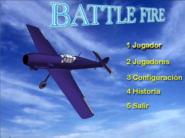 Title screen of Battle Fire