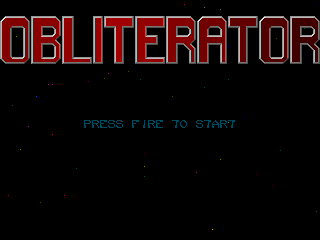 Title screen of Obliterator (1996)