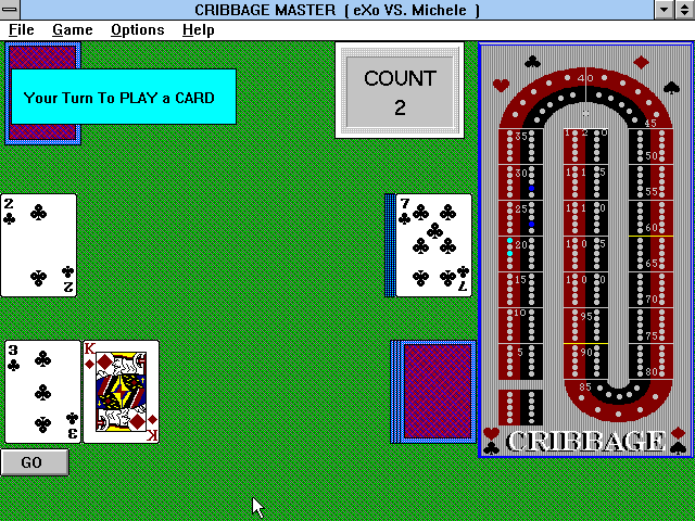 Gameplay of Cribbage Master