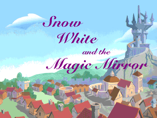 Title screen of Snow White and the Magic Mirror Interactive Storybook