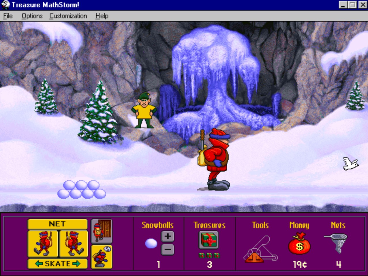 Gameplay of Treasure MathStorm!