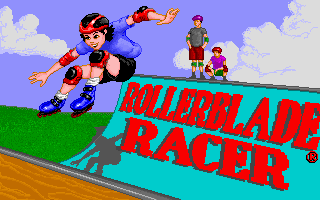 Title screen of Rollerblade Racer