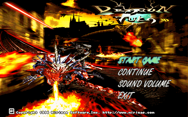 Title screen of Dragon Tuka 3D