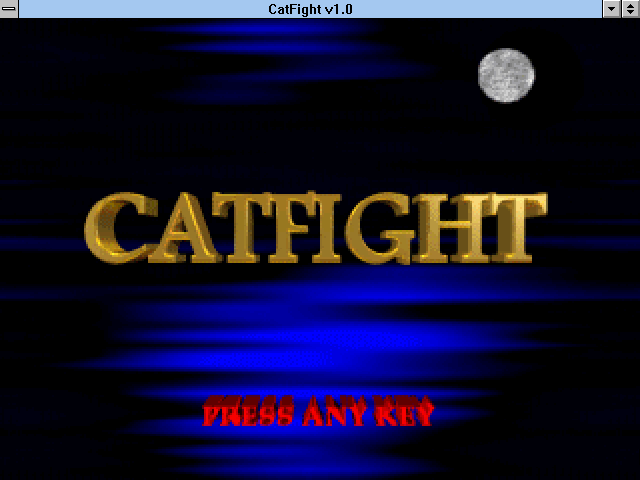 Title screen of CatFight: The Ultimate Female Fighting Game