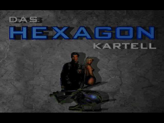 Title screen of Das Hexagon-Kartell