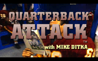 Title screen of Quarterback Attack