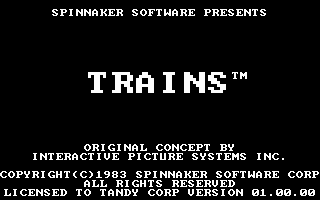 Title screen of Trains