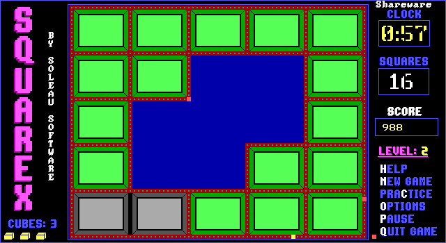 Gameplay of Squarex