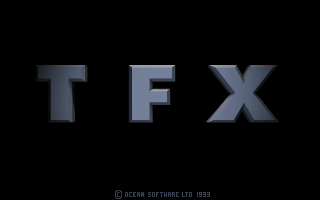 Title screen of TFX