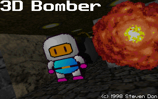 Title screen of 3D Bomber