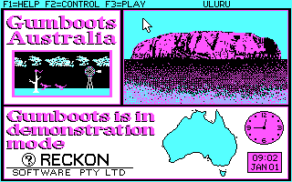 Title screen of Gumboots Australia