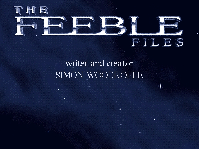 Title screen of The Feeble Files