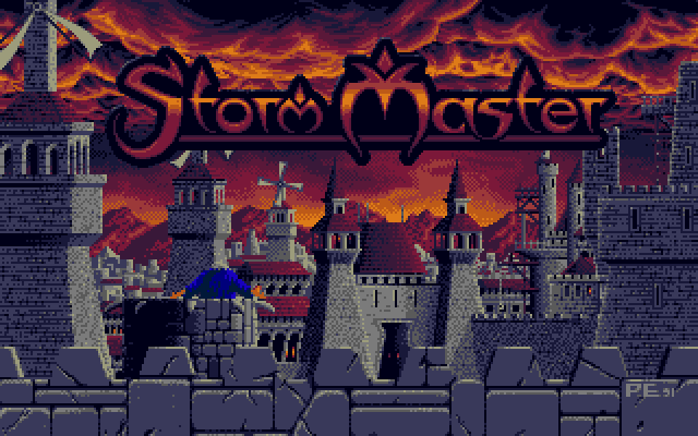 Title screen of Storm Master