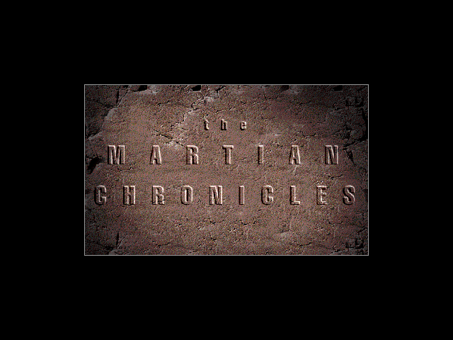 Title screen of Ray Bradbury's The Martian Chronicles Adventure Game