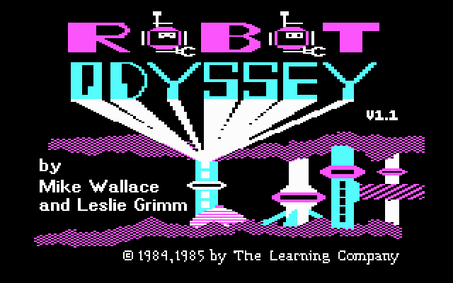 Title screen of Robot Odyssey