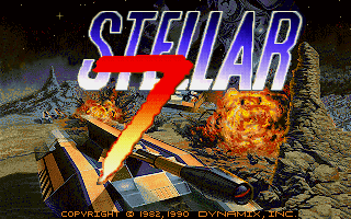 Title screen of Stellar 7