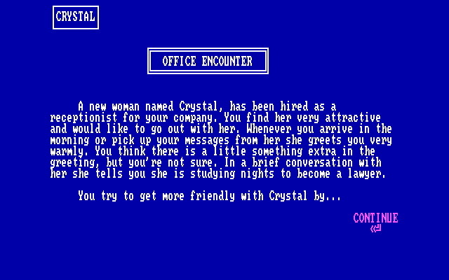 Gameplay of Romantic Encounters at the Dome