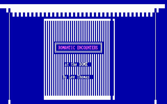 Title screen of Romantic Encounters at the Dome