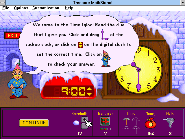 Gameplay of Treasure MathStorm!