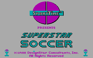 Title screen of Superstar Soccer