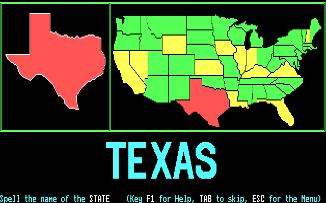 Gameplay of Across the U.S.A.