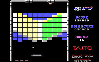 Gameplay of Arkanoid