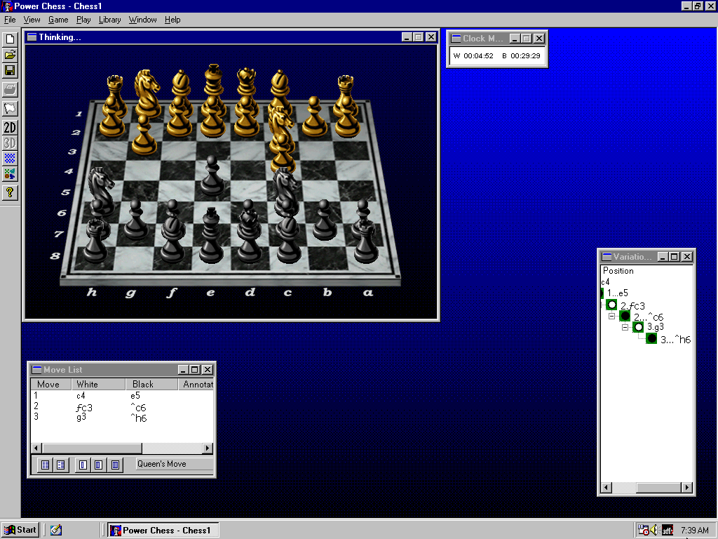 Gameplay of Power Chess '98