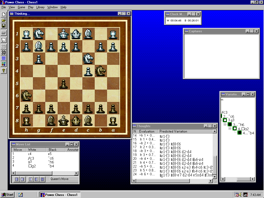 Gameplay of Power Chess '98