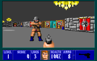 Gameplay of Wolfenstein 3D