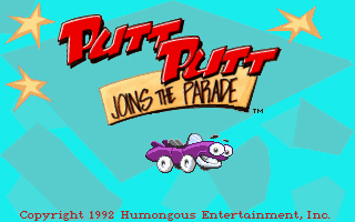 Title screen of Putt-Putt Joins the Parade