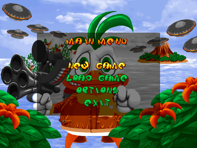 Title screen of Punky Duck
