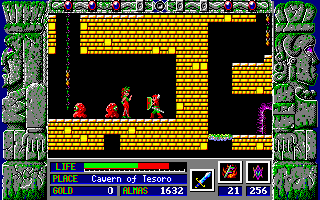 Gameplay of Zeliard