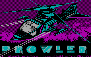 Title screen of Prowler