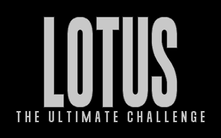 Title screen of Lotus: The Ultimate Challenge