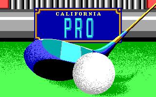 Title screen of California Pro Golf