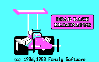 Title screen of Drag Race Eliminator