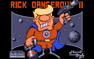 Title screen of Rick Dangerous 2
