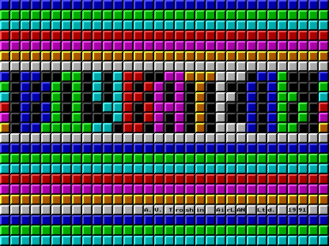 Title screen of Tetris (1991)