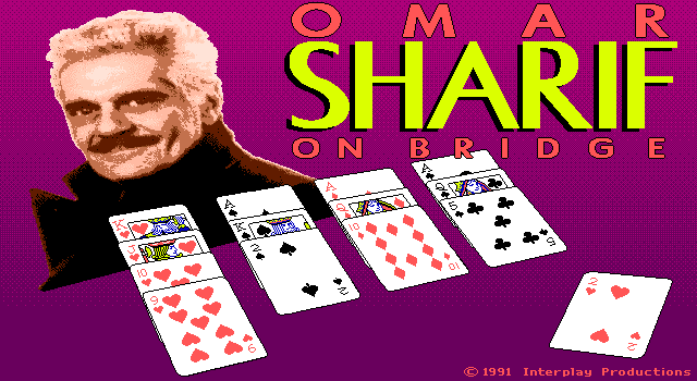 Title screen of Omar Sharif on Bridge