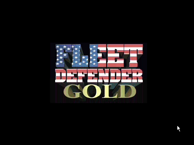 Title screen of Fleet Defender Gold